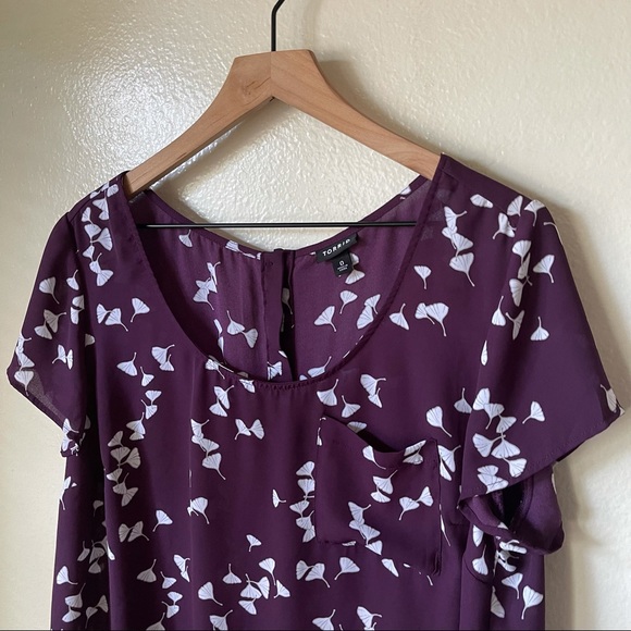 Torrid | Abbey Georgette Button Back Blouse - Picture 2 of 7